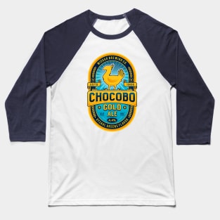 Chocobo Gold Beer Emblem Baseball T-Shirt